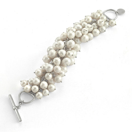 Celeste Cluster Pearl Bracelet