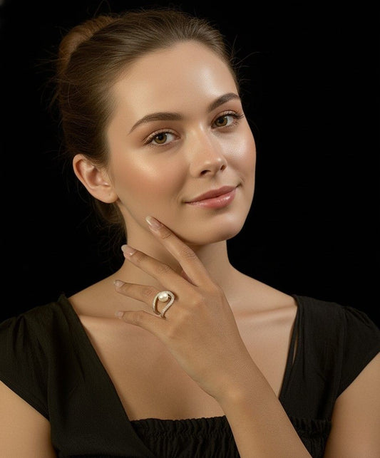 Aliza Pearl Ring - Reva Jewellery