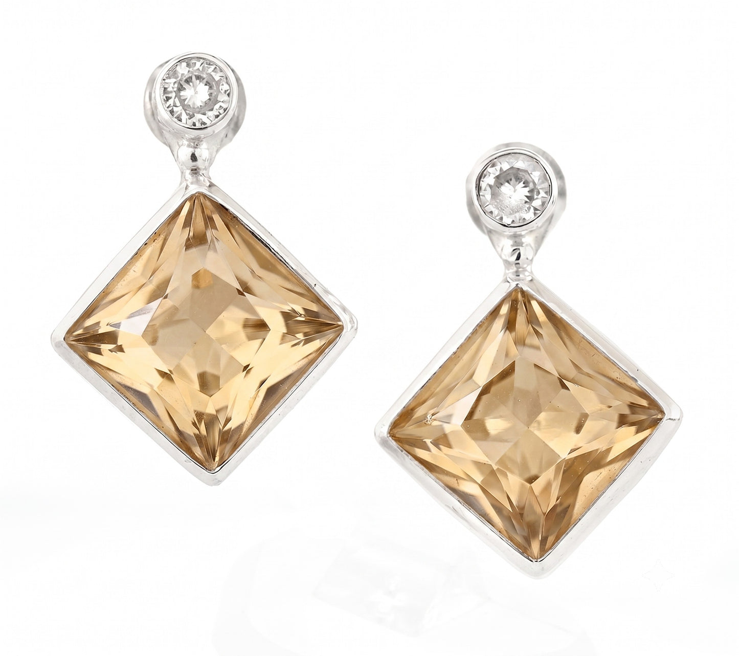 Amanda Crystal Earrings - Reva Jewellery