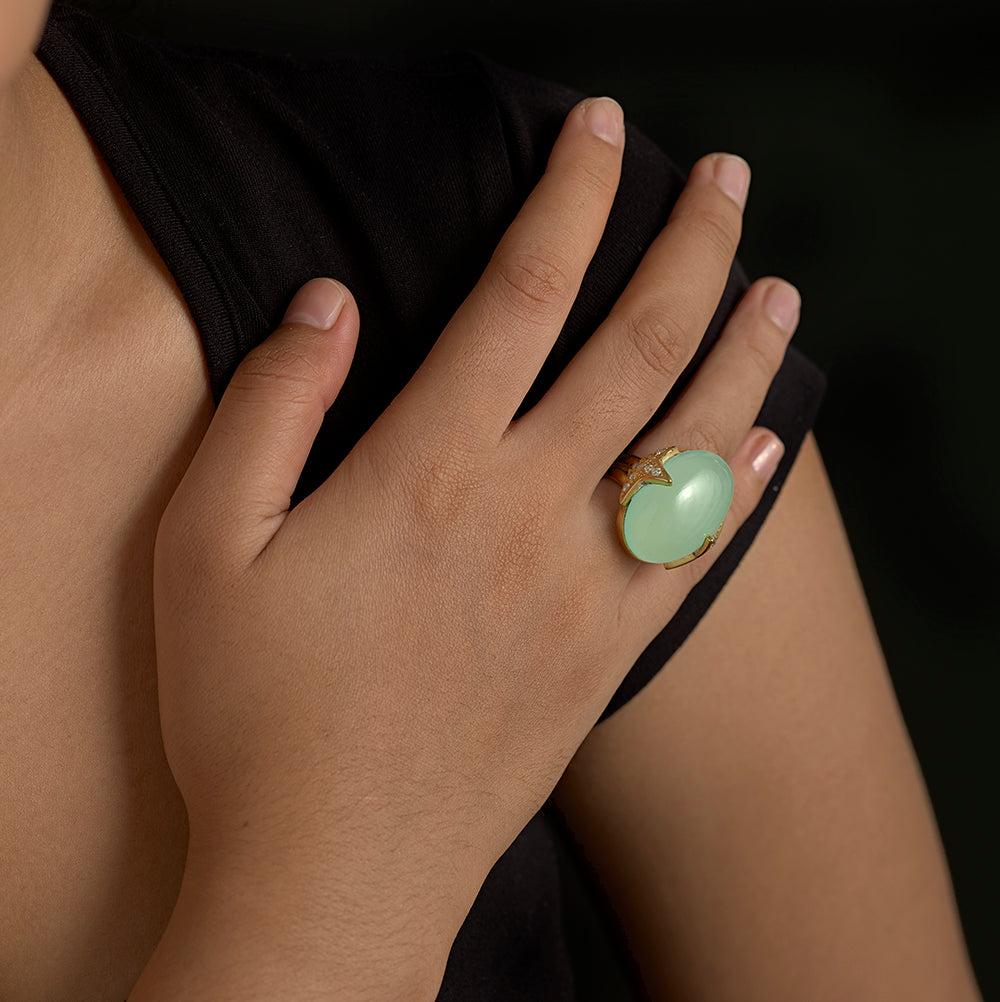 Aqua Star Ring - Reva Jewellery