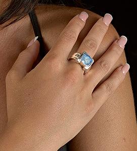 Atik Square Ring - Reva Jewellery