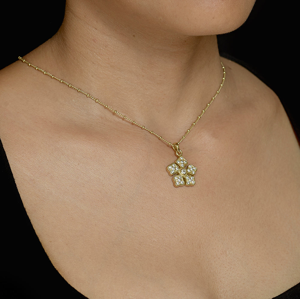 Nina Flower Necklace - Reva Jewellery