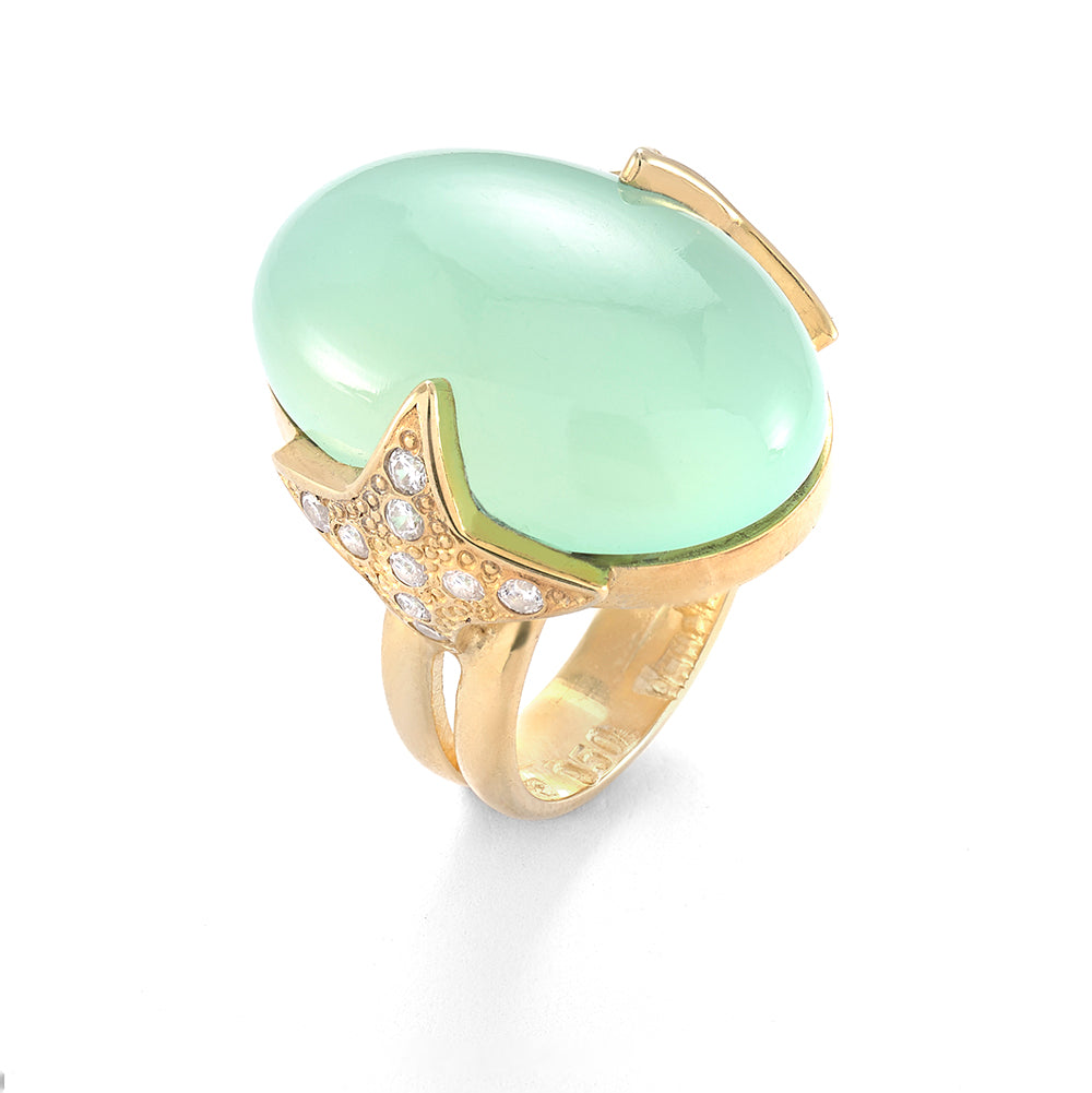 Aqua Star Ring - Reva Jewellery