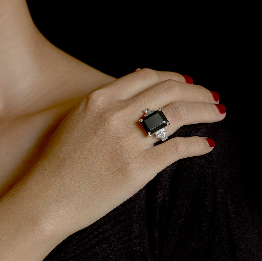 Jet Ring - Reva Jewellery