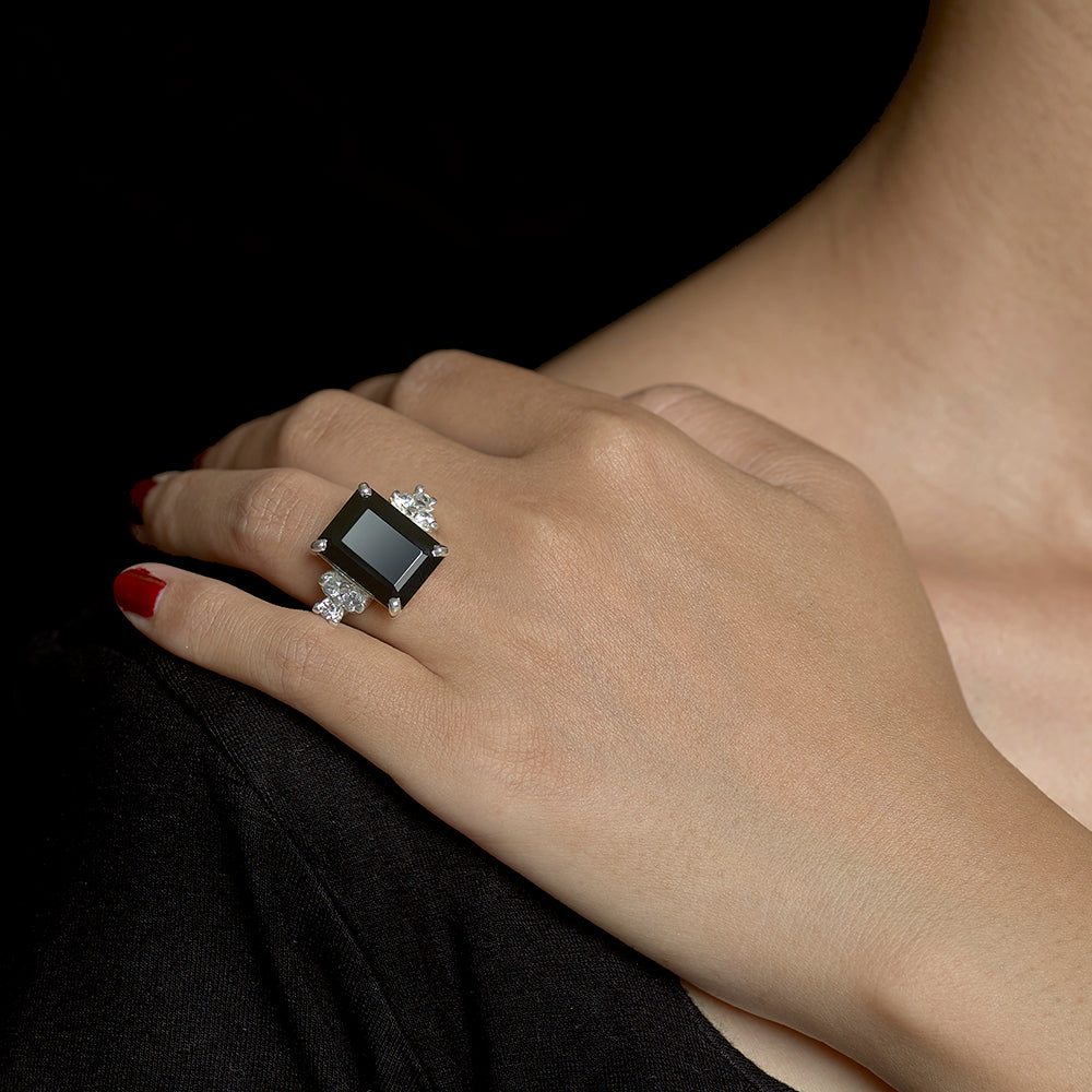 Jet Ring - Reva Jewellery