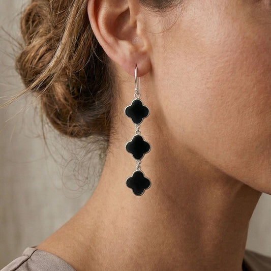 Clover Chandelier Earrings - Reva Jewellery