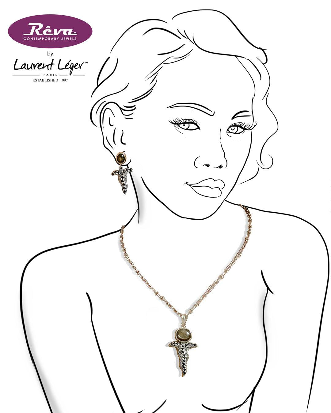 Keris Necklace Ruby - Reva Jewellery