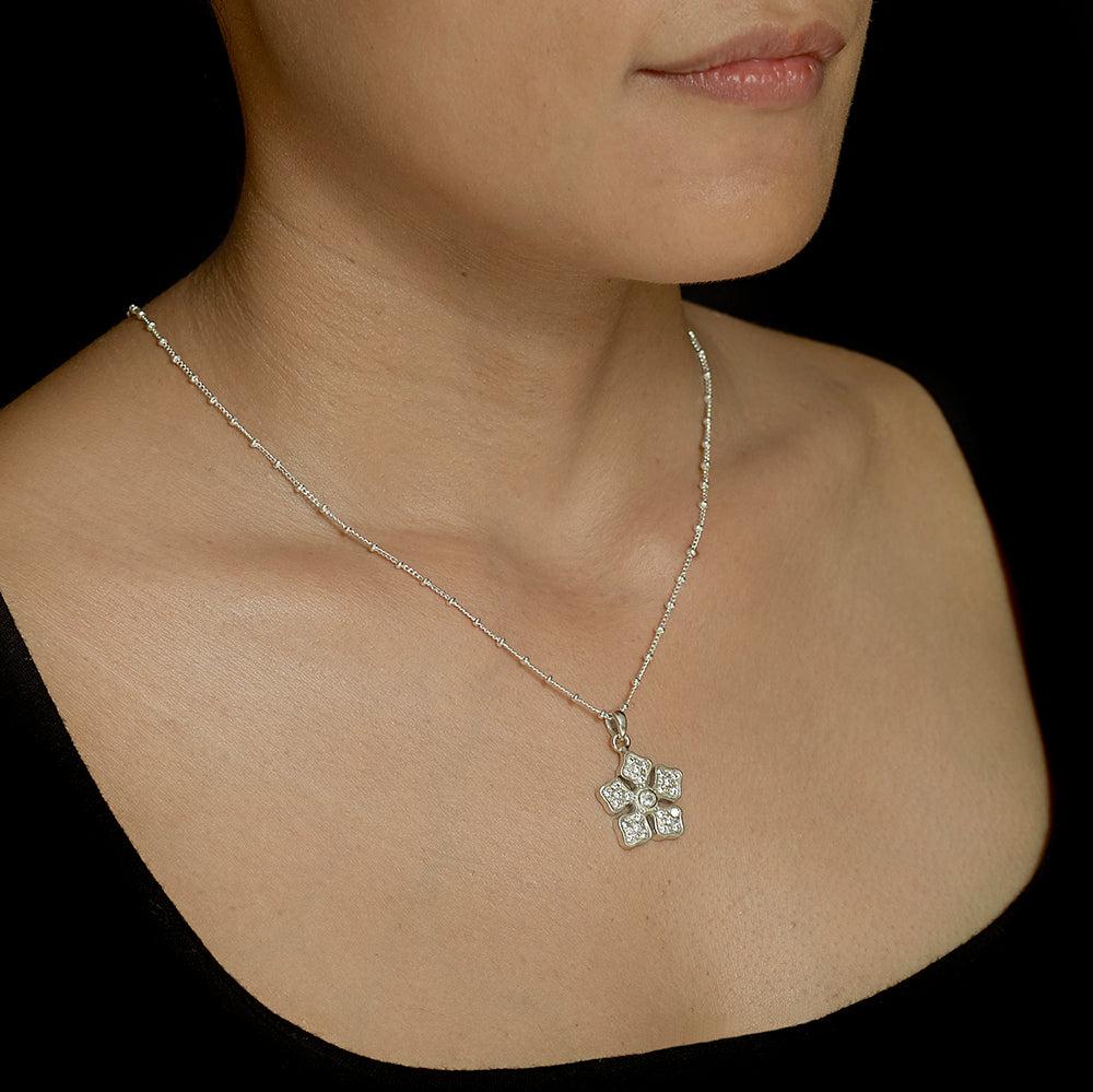 Nina Flower Necklace - Reva Jewellery