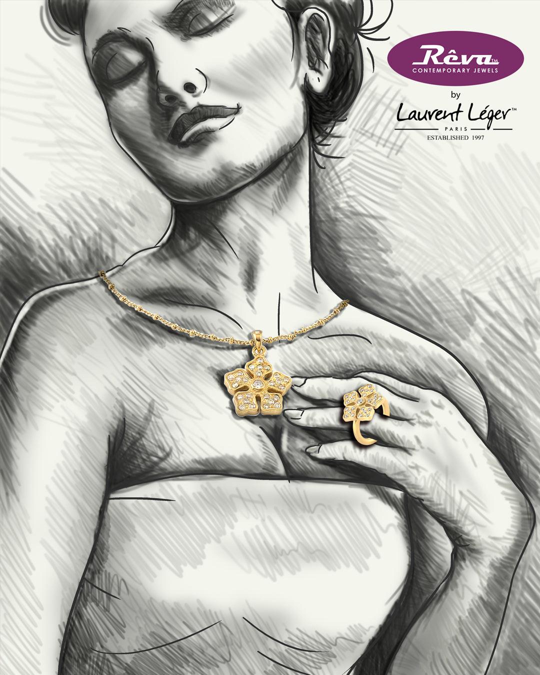 Nina Flower Necklace - Reva Jewellery