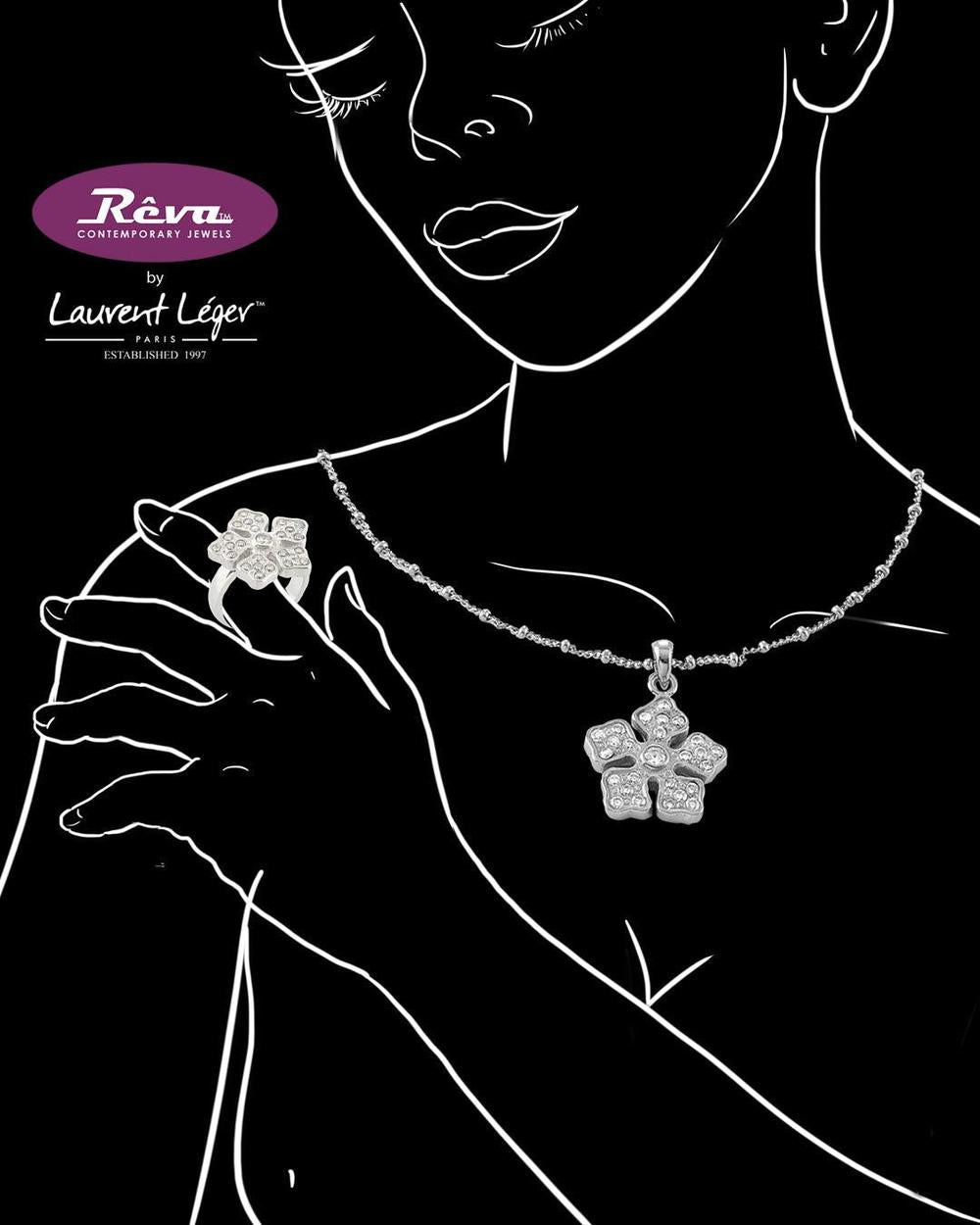 Nina Flower Necklace - Reva Jewellery