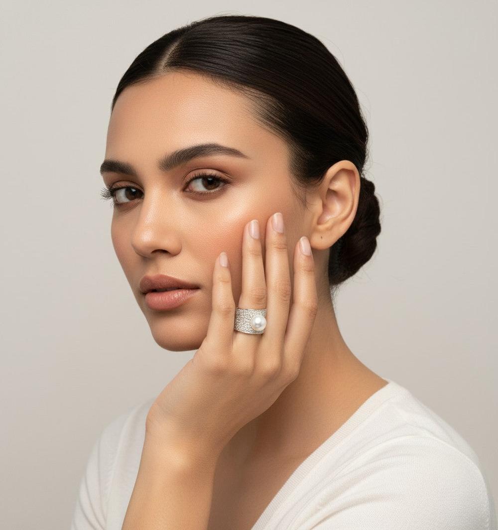 Serena Pearl Ring - Reva Jewellery