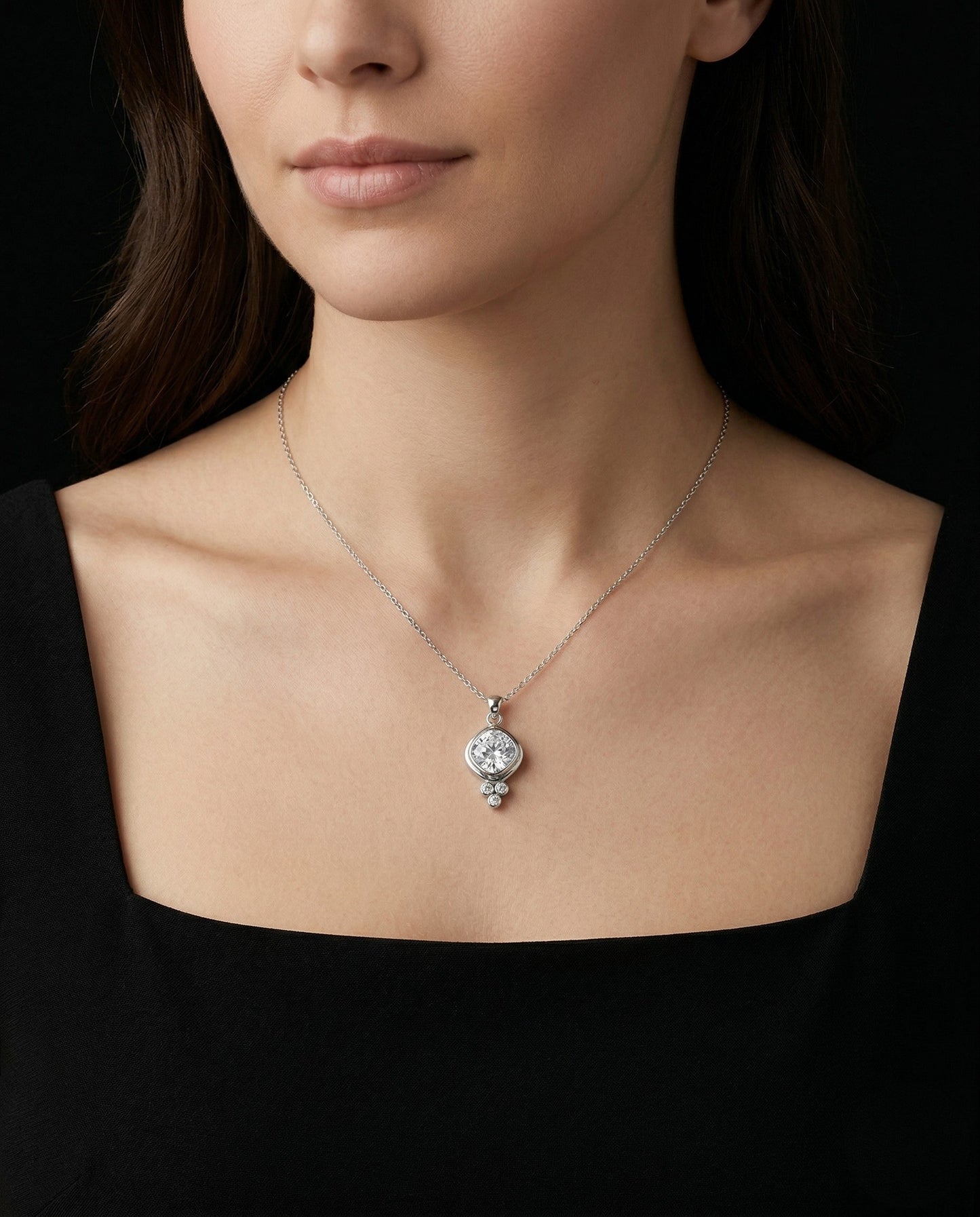 Three Little Stones Necklace - Reva Jewellery