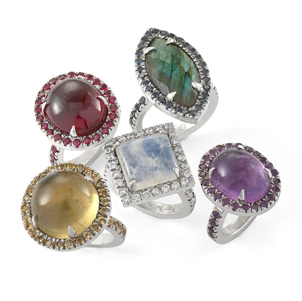 Manon Moonstone Ring - Reva Jewellery