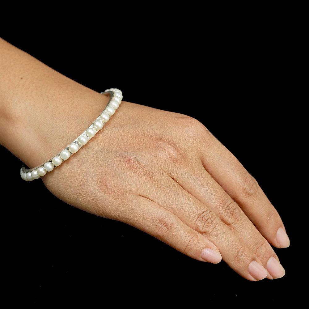 Aisha Pearls Bangle - Reva Jewellery