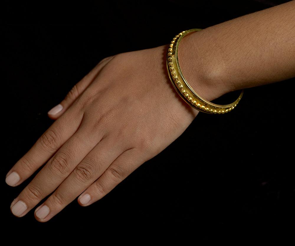 Brave New World Bangle Vermeil - Reva Jewellery