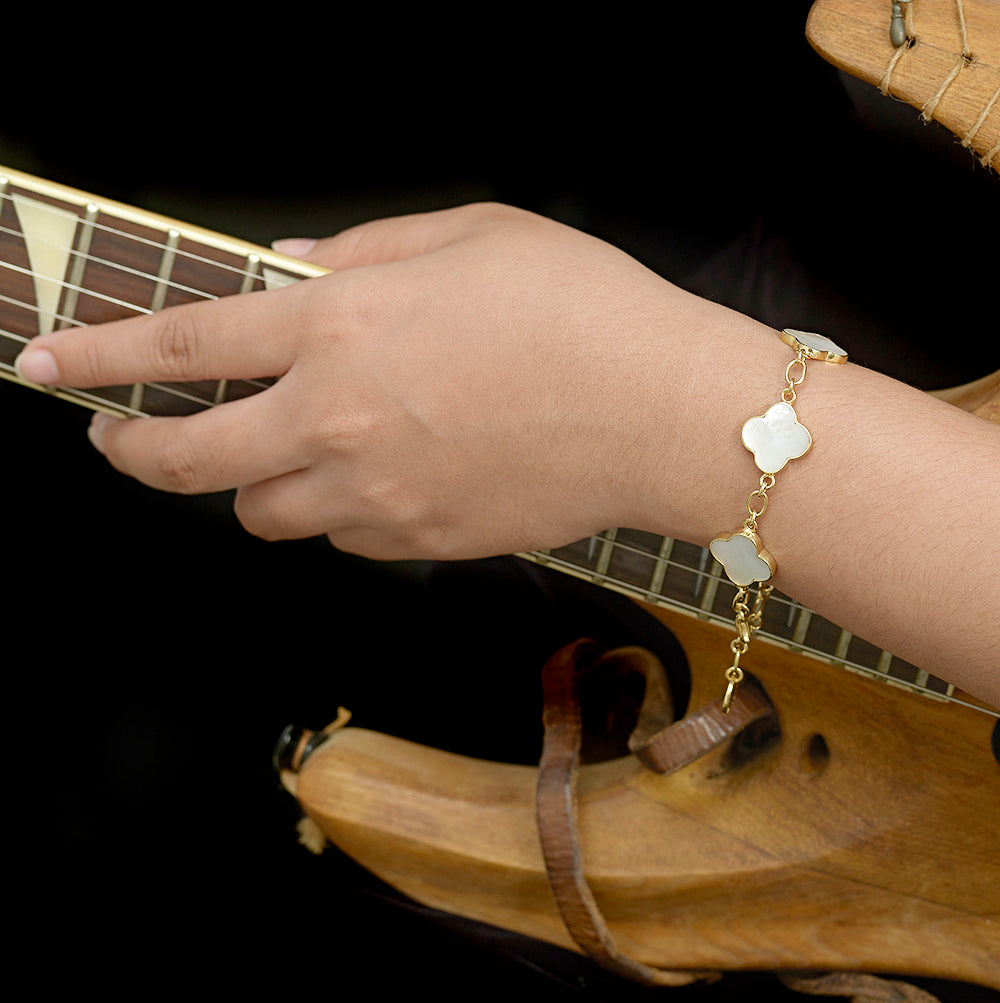 Clover Bracelet Vermeil