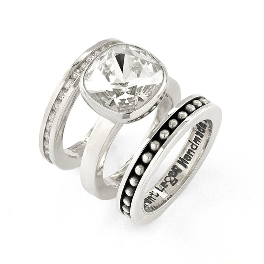Tiga Stack Rings Diamond - Reva Jewellery