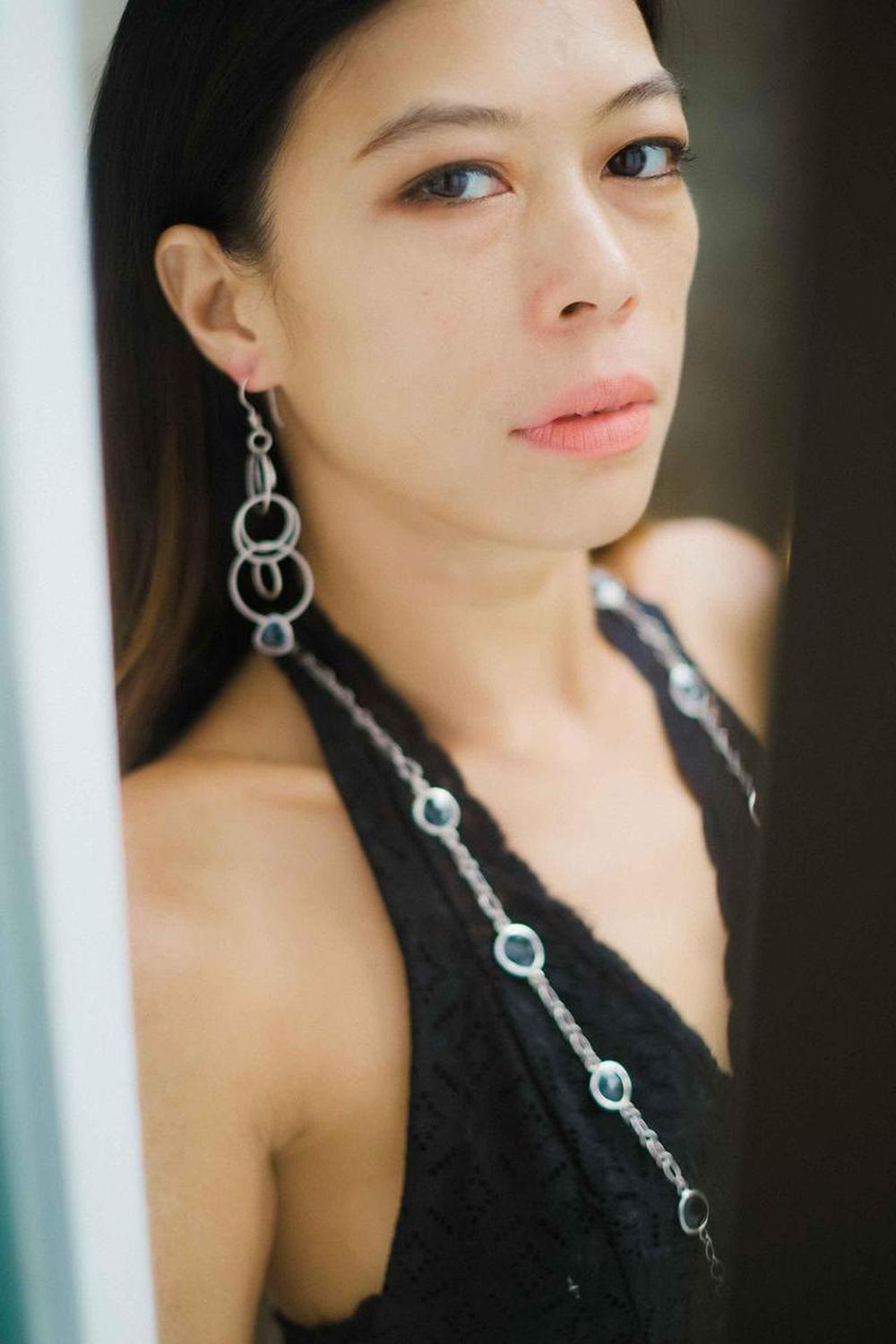 Circles Black Earrings - Reva Jewellery