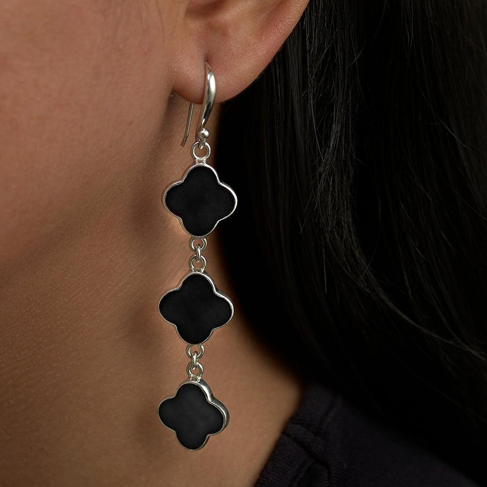Clover Chandelier Earrings - Reva Jewellery