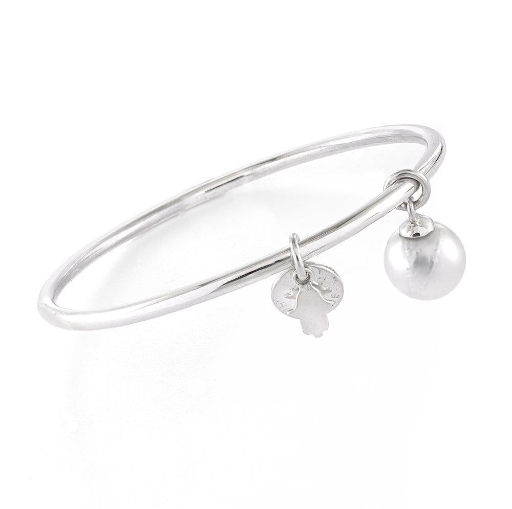 Hamsa Pearl Bracelet - Reva Jewellery