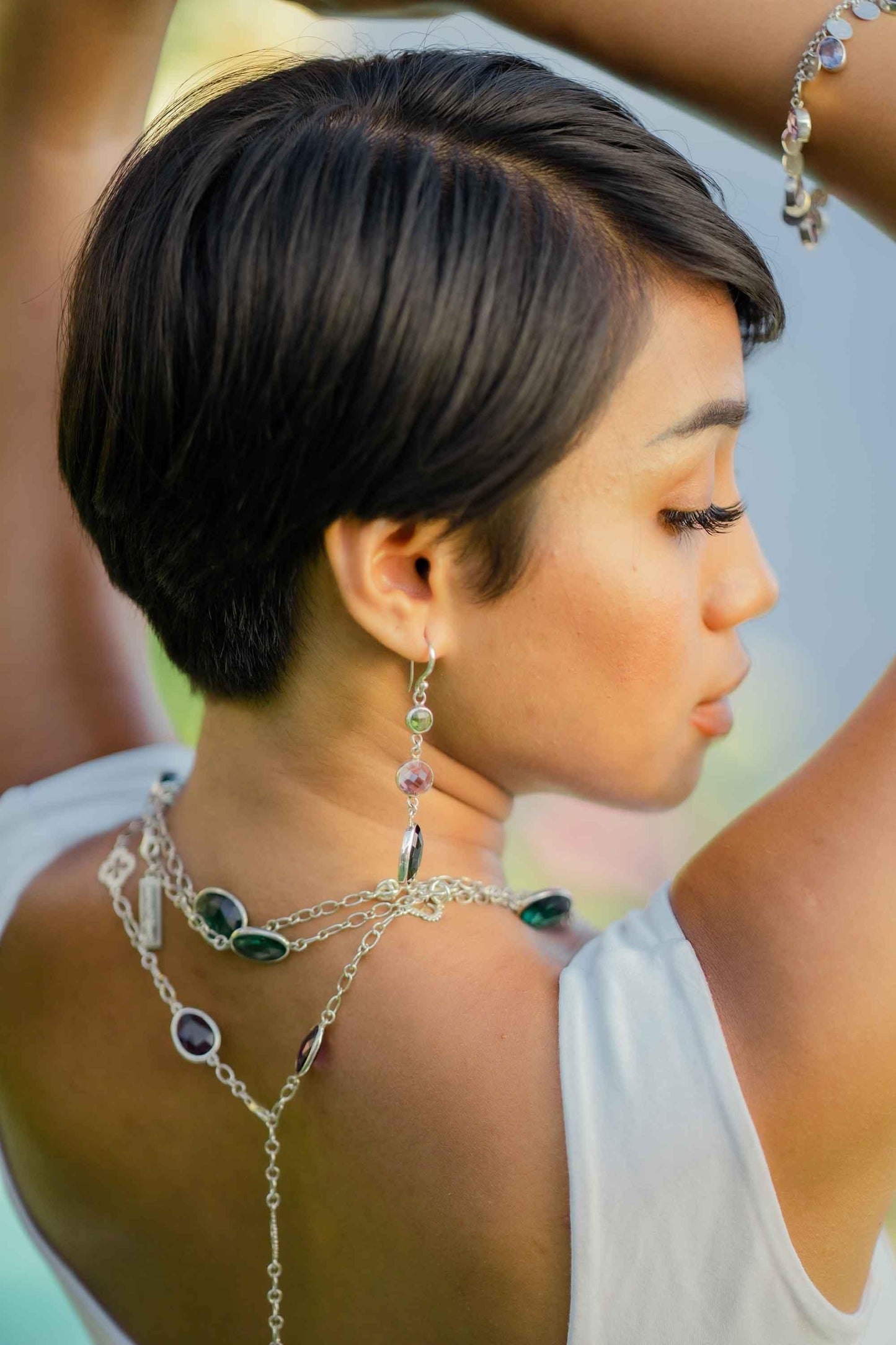Ira Green quartz Earrings- Reva Jewellery