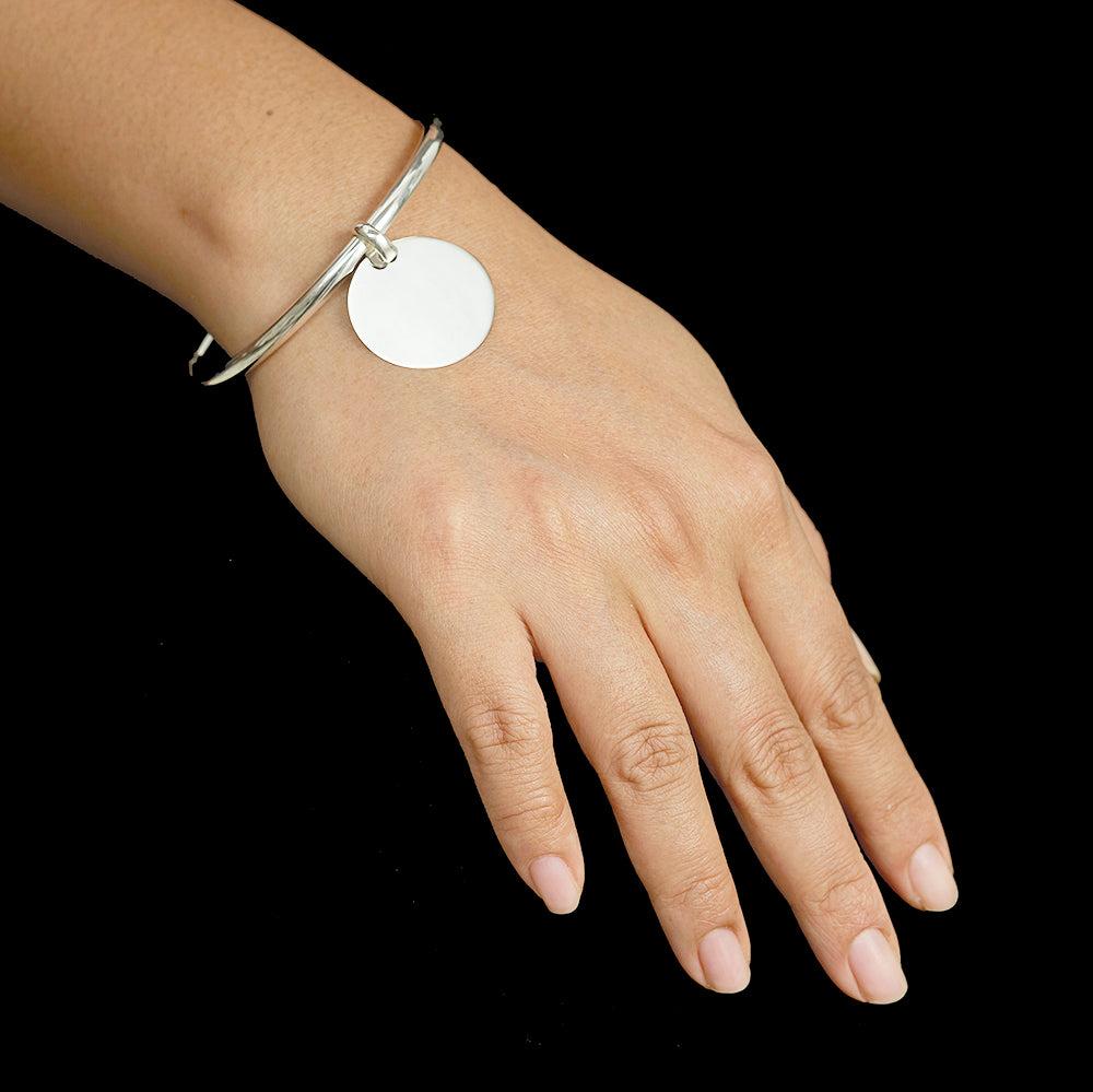 La Gitane One Disc Bangle - Reva Jewellery