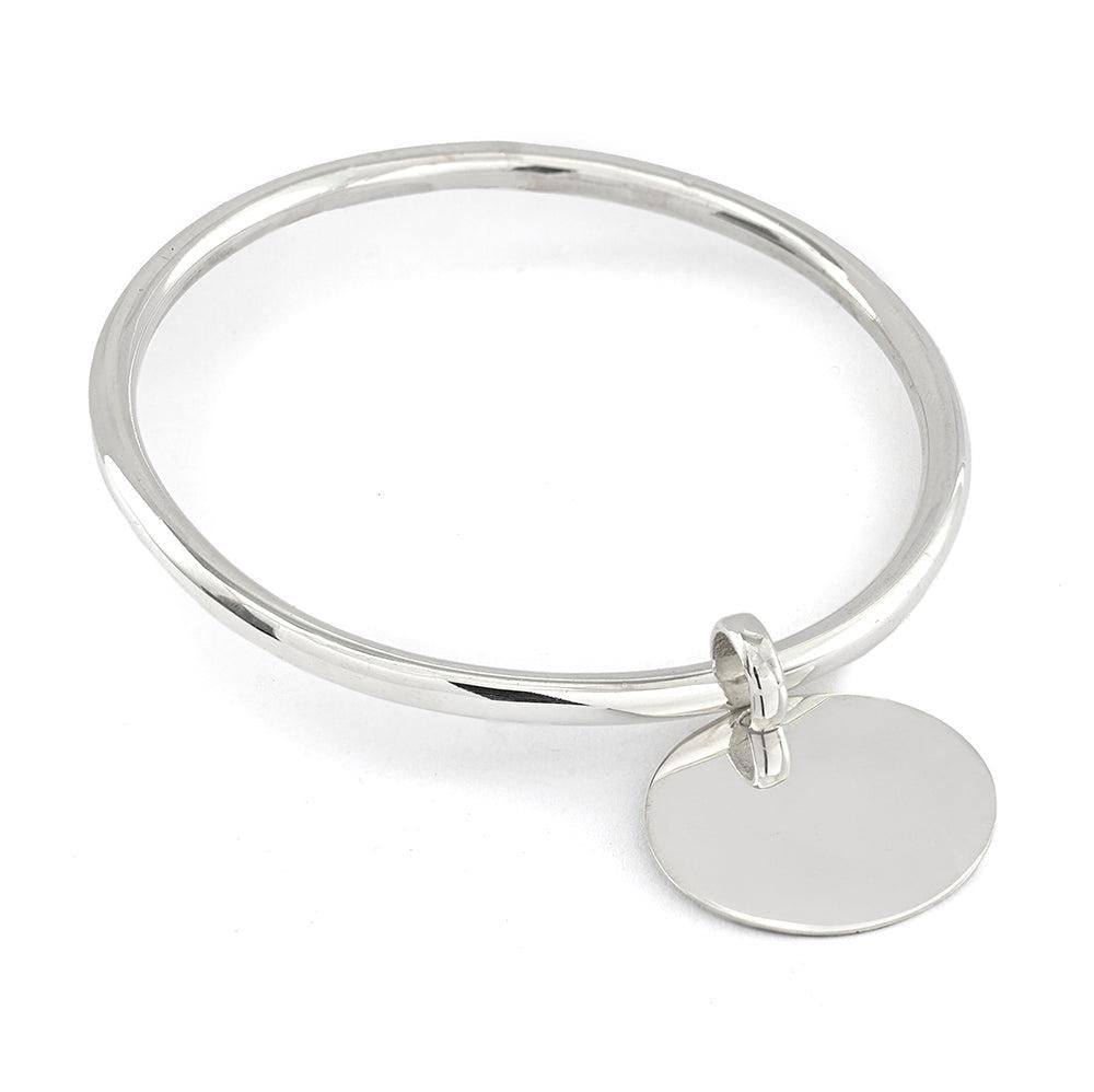 La Gitane One Disc Bangle - Reva Jewellery