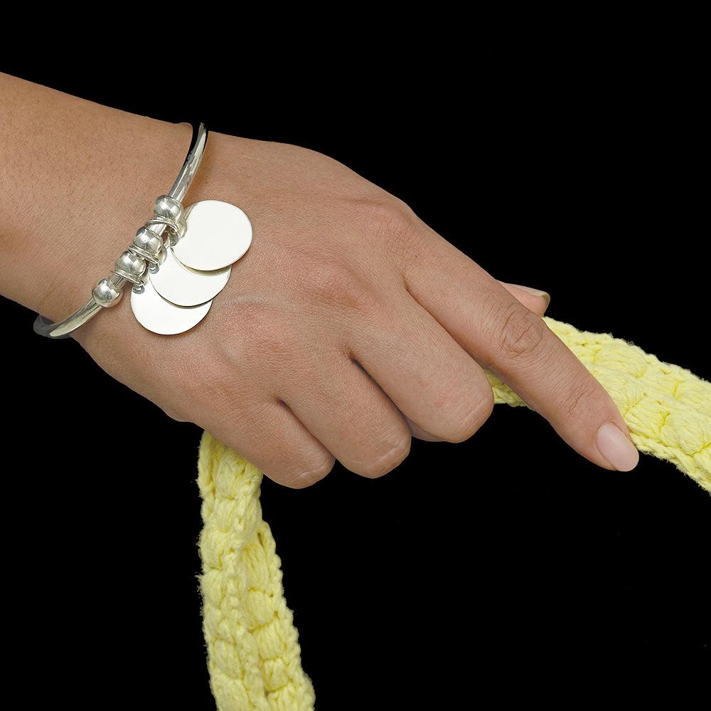 La Gitane Three Discs Bangle - Reva Jewellery