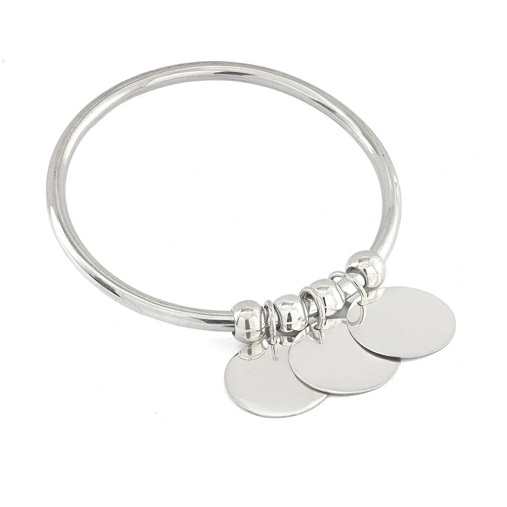 La Gitane Three Discs Bangle - Reva Jewellery