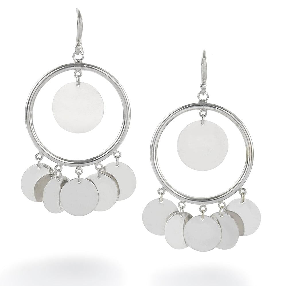 La Gitane Twin Disc Earrings - Reva Jewellery