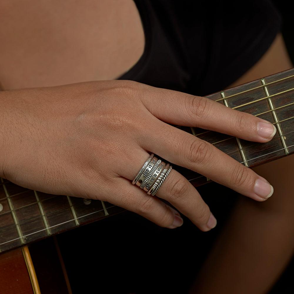 Let It Be Stack Rings - Reva Jewellery