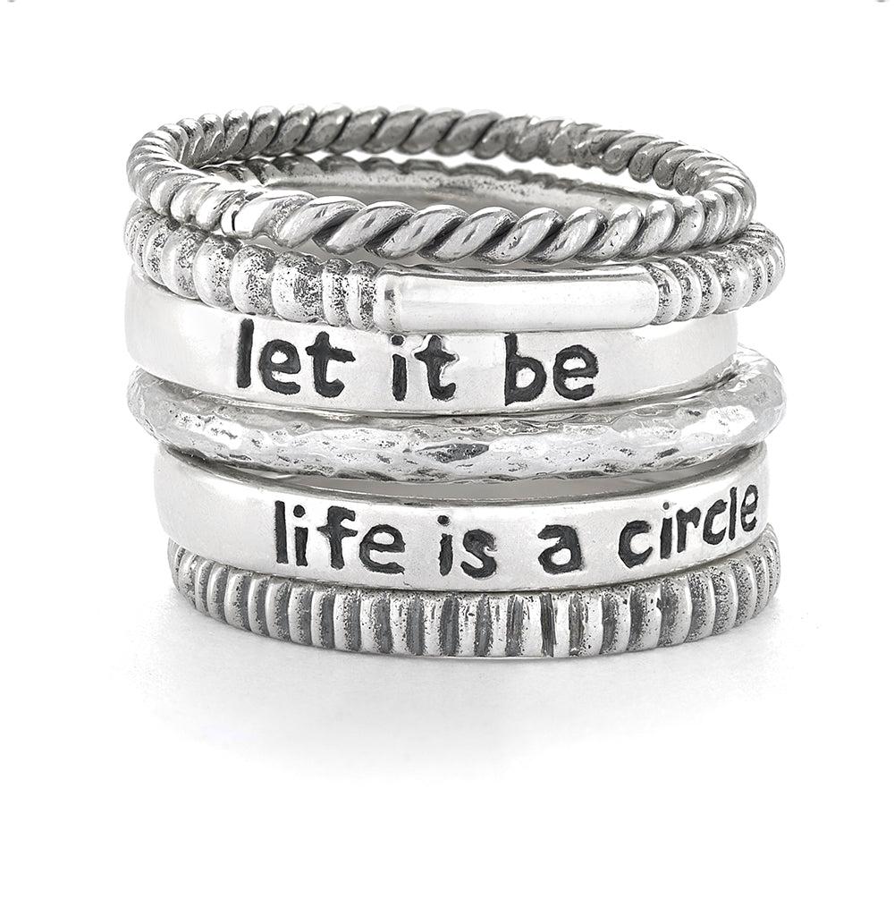 Let It Be Stack Rings - Reva Jewellery