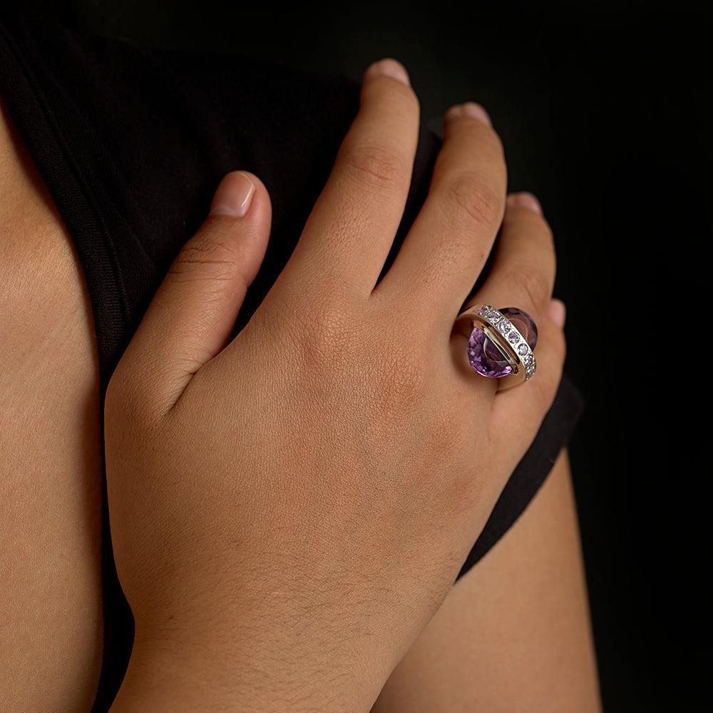 Natty Amethyst Ring - Reva Jewellery