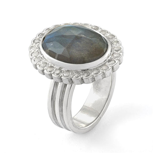 Ally Labradorite Ring - Reva Jewellery