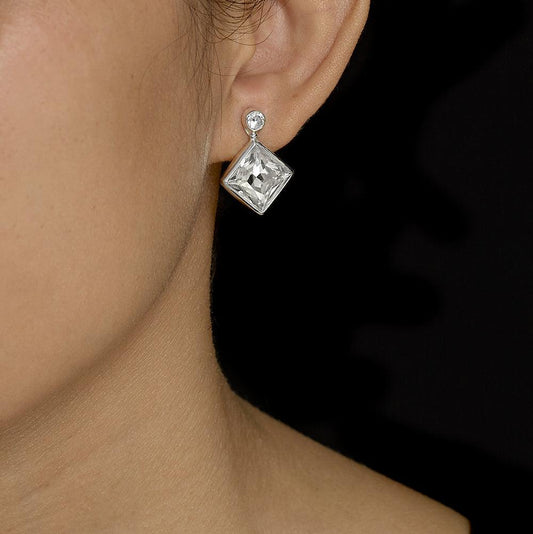 Amanda Crystal Earrings - Reva Jewellery