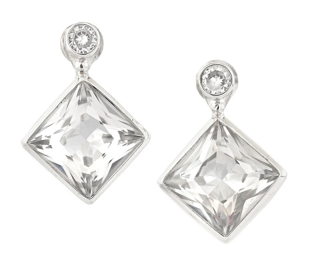 Amanda Crystal Earrings - Reva Jewellery