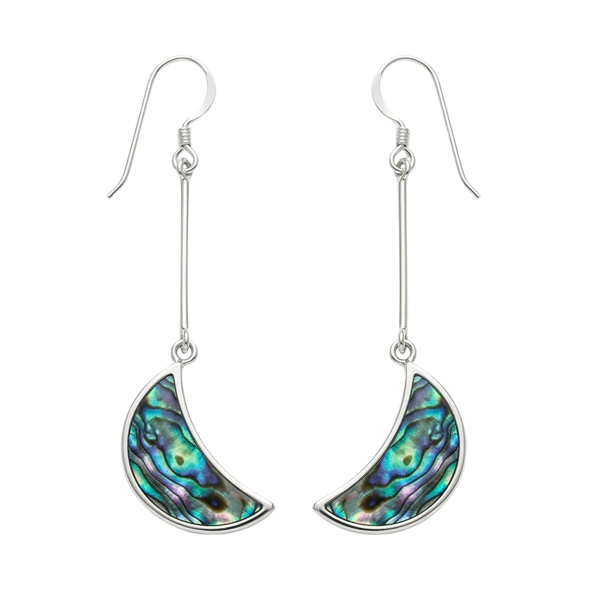 Arc Paua Shell Necklace and Earrings Set - Reva Jewellery