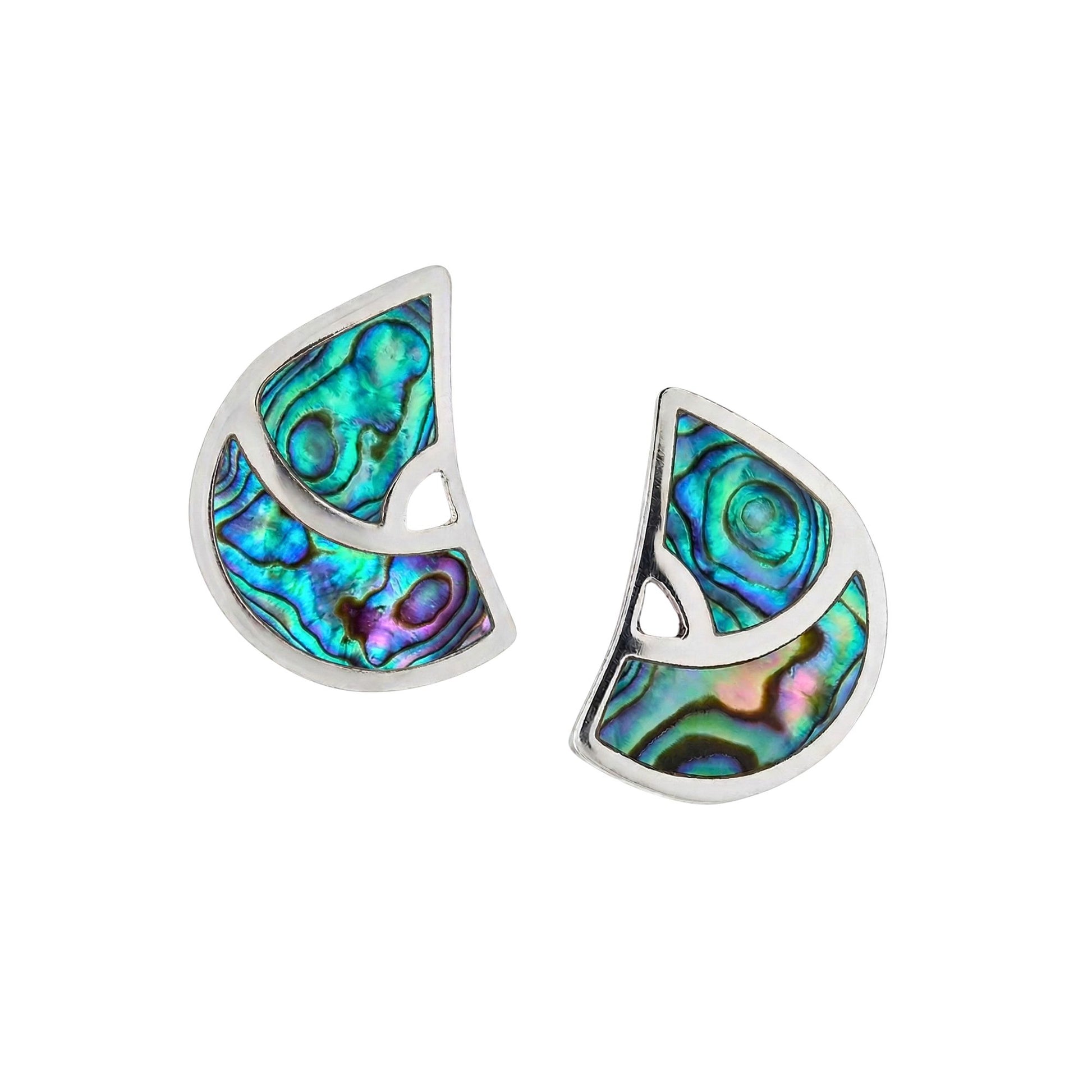 Arc Paua Shell Necklace and Earrings Set - Reva Jewellery