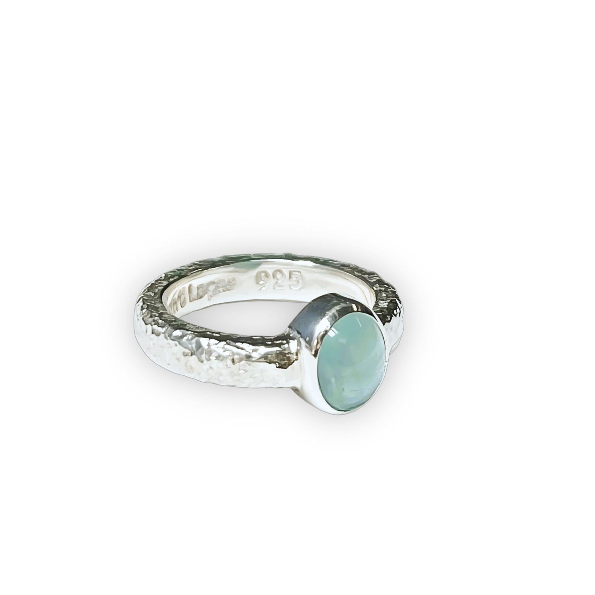 Aria Blue Chalcedony Ring - Reva Jewellery