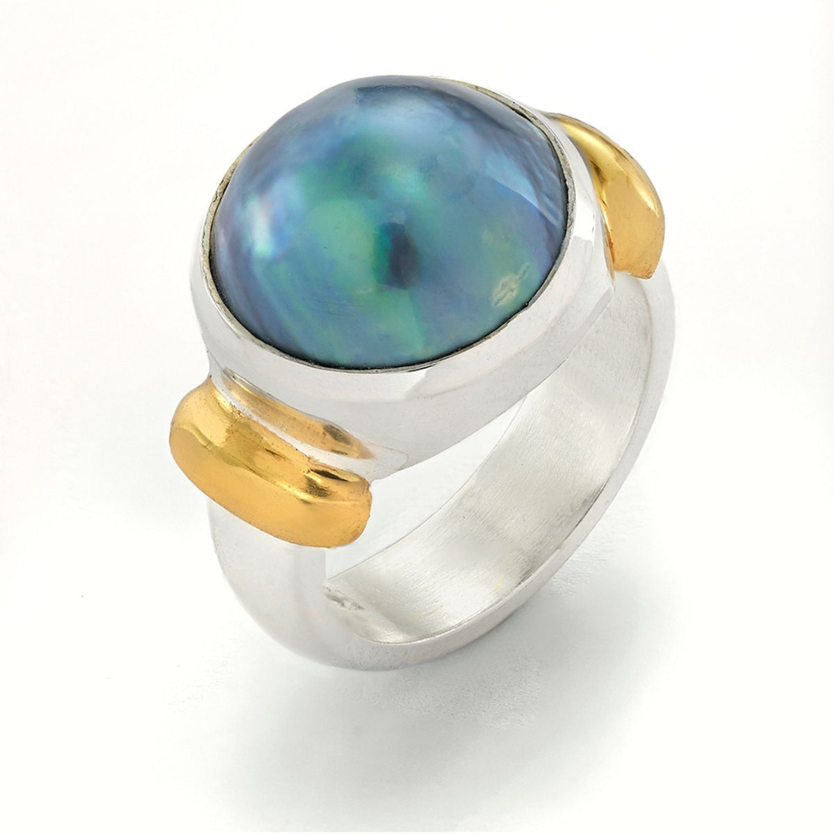 Luna Blue Mabe Ring