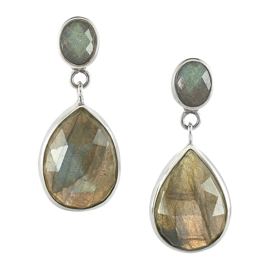 Ira Labradorite Earrings