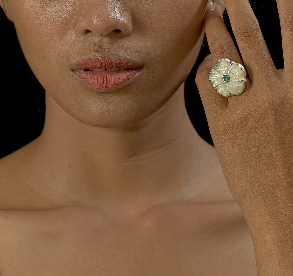 Hibiscus Ring - Reva Jewellery