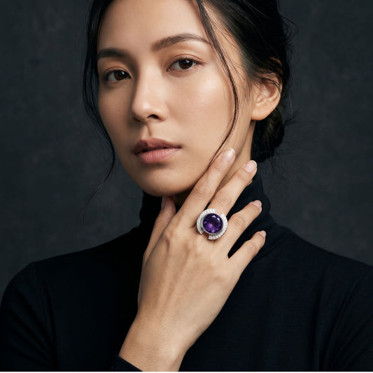 Enigma Amethyst ring