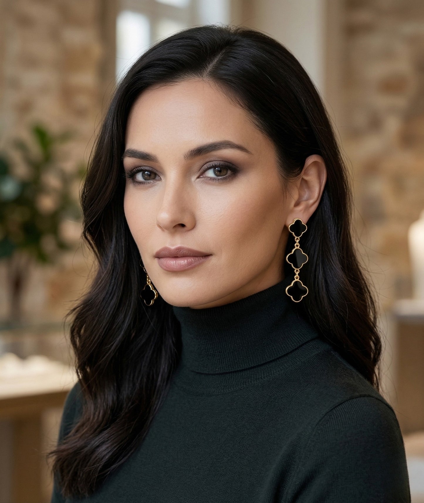 Clover Chandelier Earrings - Reva Jewellery