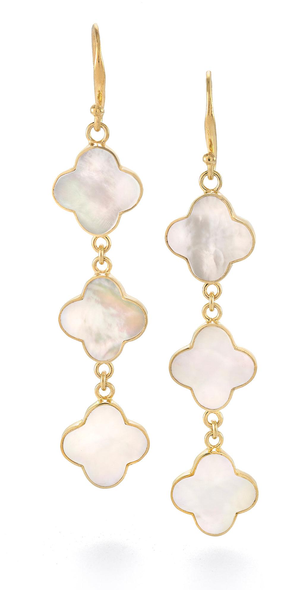 Clover Chandelier Earrings - Reva Jewellery
