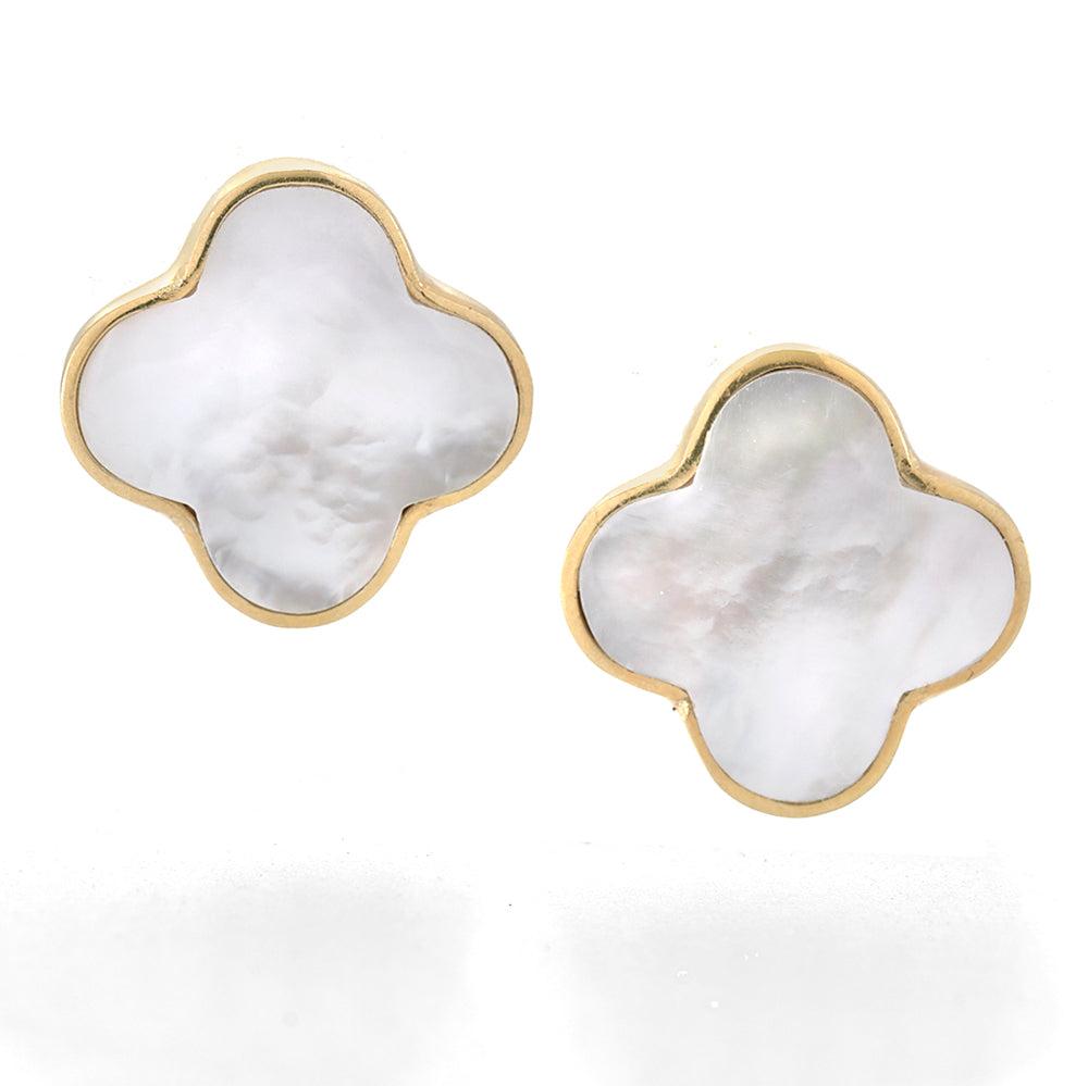 Clover Stud Earrings - Reva Jewellery