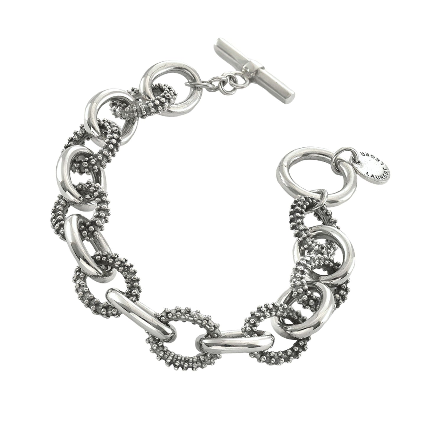 Dare Silver Granulated Bracelet - Reva Jewellery