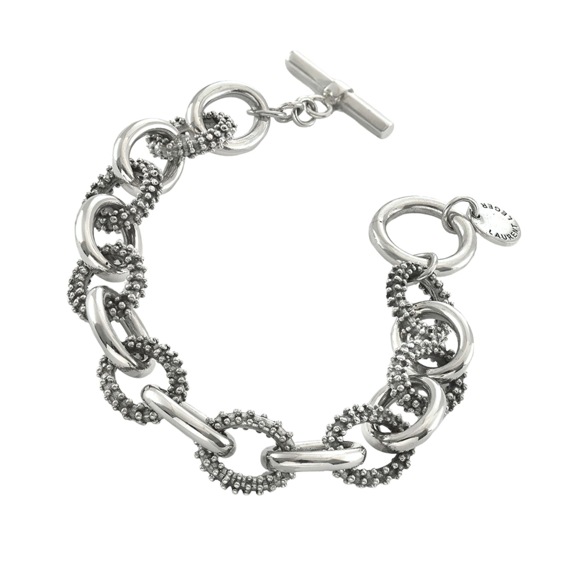 Dare Silver Granulated Bracelet - Reva Jewellery