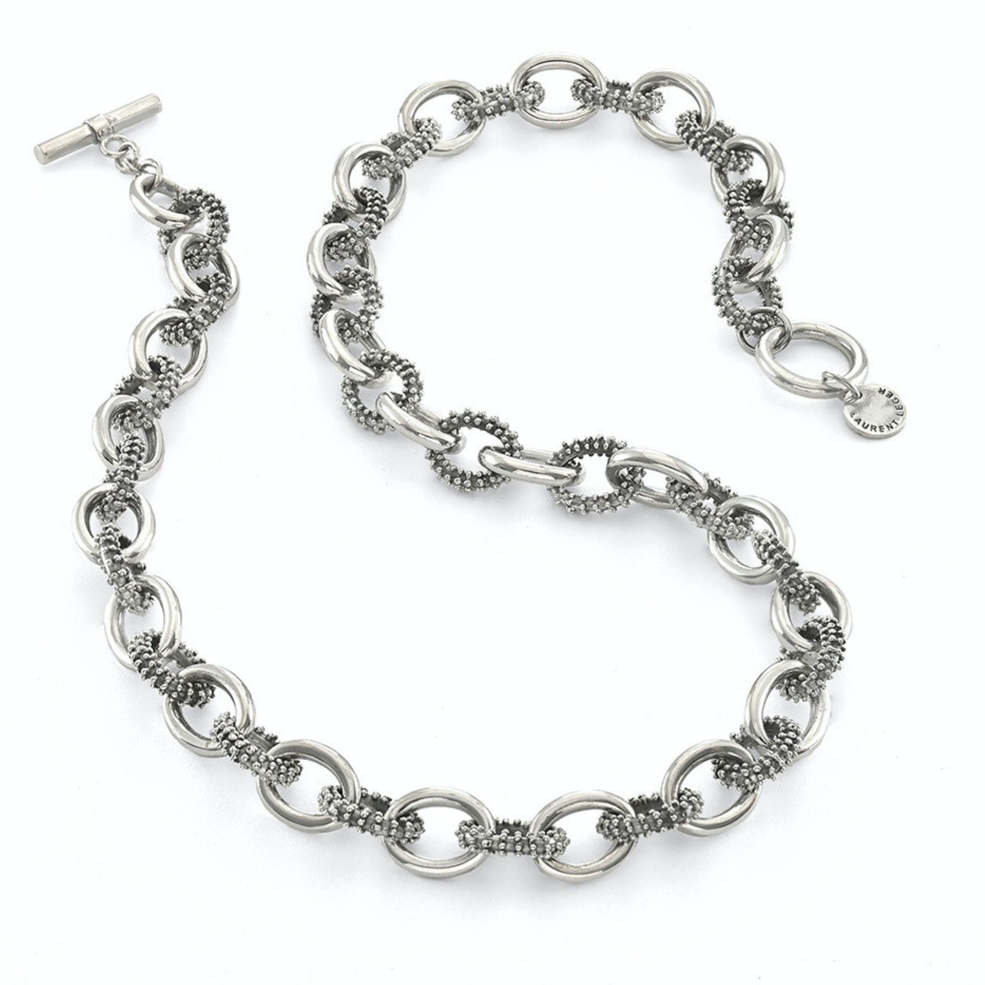 Dare Silver Granulated Necklace - Reva Jewellery