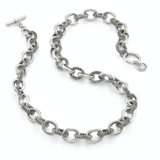 Dare Silver Granulated Necklace - Reva Jewellery